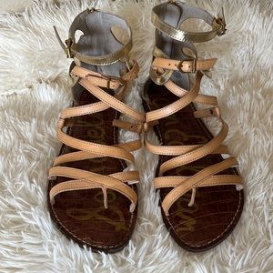 Sam Edelman Glinda Flat Sandal Gladiator sz 9.5